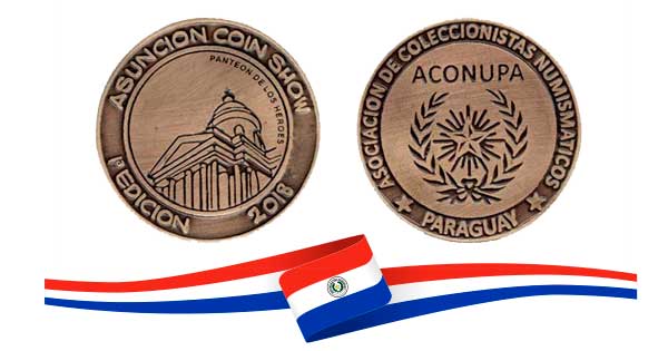 Medalla Asunción Coin Show ¡No te quedes sin la tuya!
